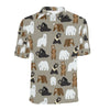 Bear Pattern Print Design BE03 Men Polo Shirt