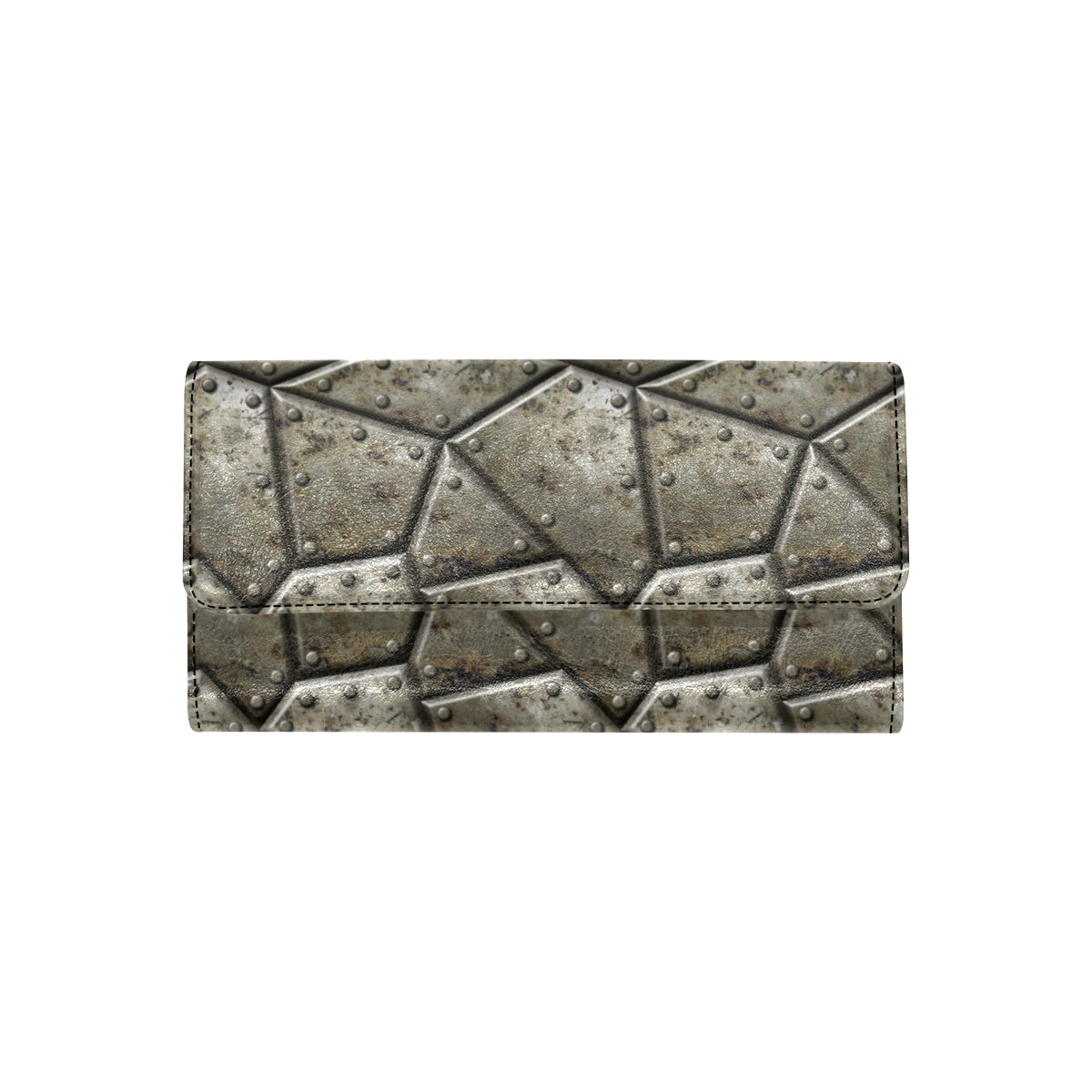 Armor Pattern Print Design 01 Women's Trifold Wallet
