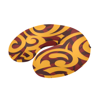 Maori Pattern Print Design 02 U-Shaped Travel Neck Pillow
