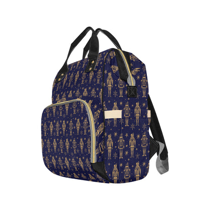 Nutcracker Pattern Print Design A05 Diaper Bag Backpack