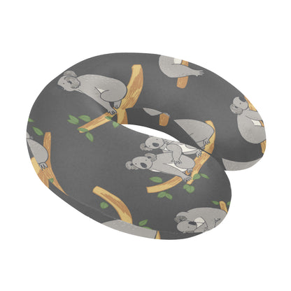 Koala Pattern Print Design 07 U-Shaped Travel Neck Pillow