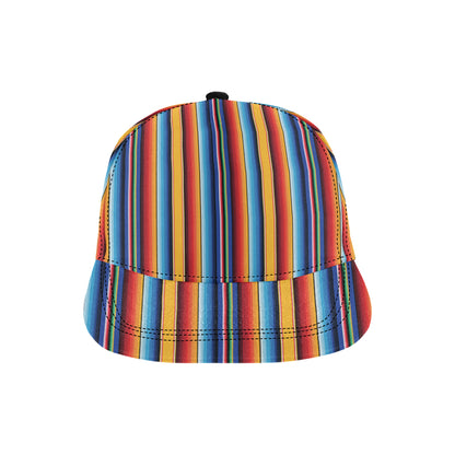 Mexican Blanket Stripe Print Pattern Snapback Cap