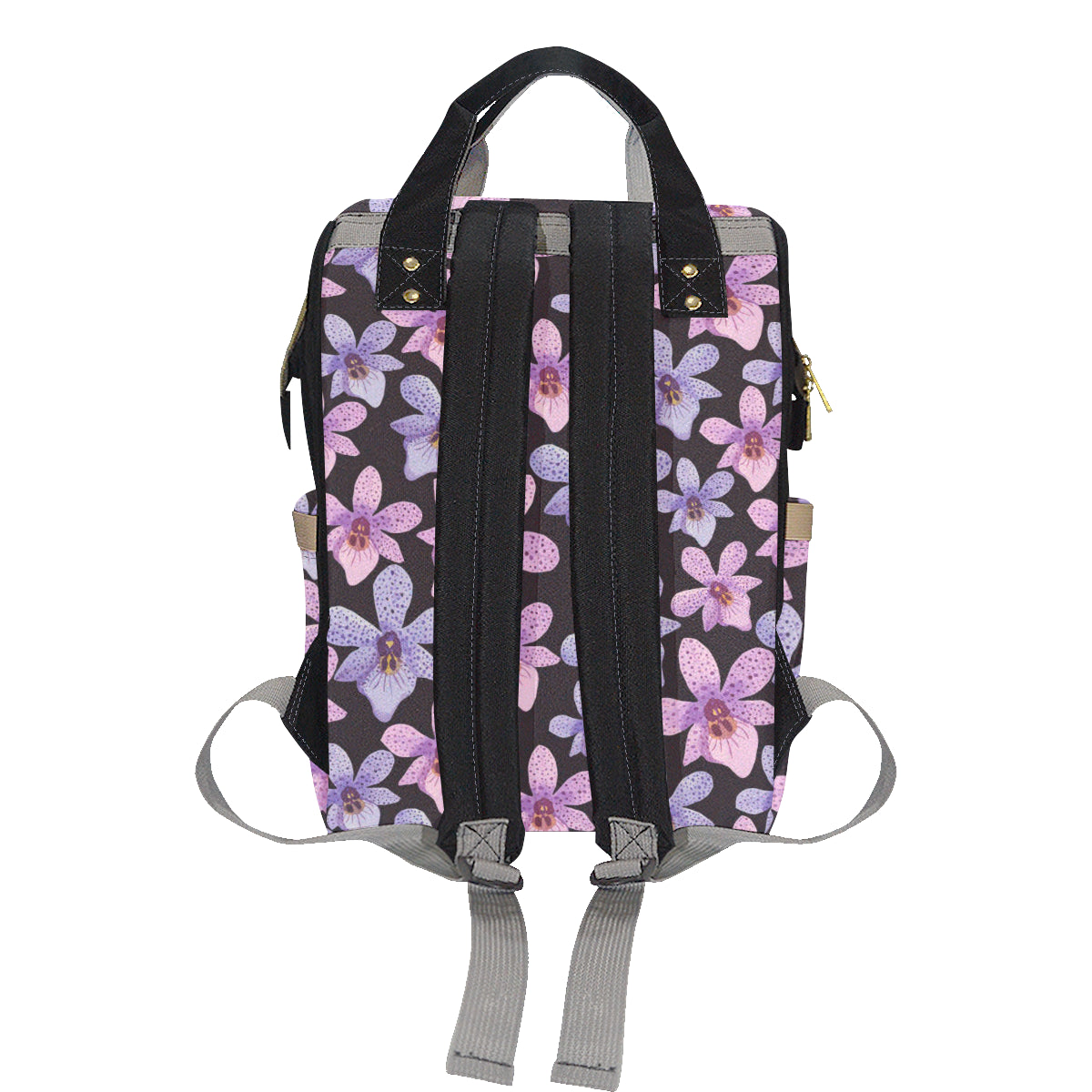 Orchid Pattern Print Design OR08 Diaper Bag Backpack