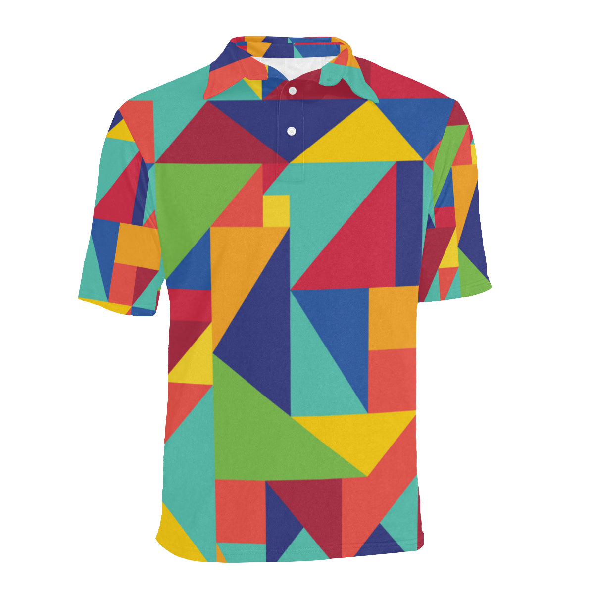 Mosaic Pattern Print Design 01 Men Polo Shirt
