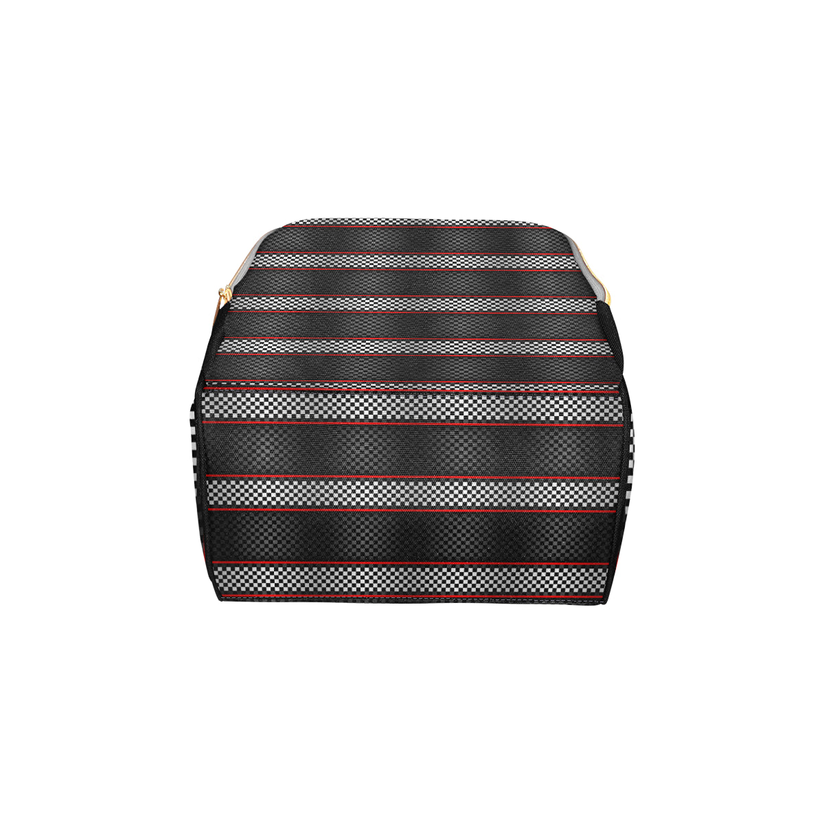 Checkered Flag Red Line Style Diaper Bag Backpack