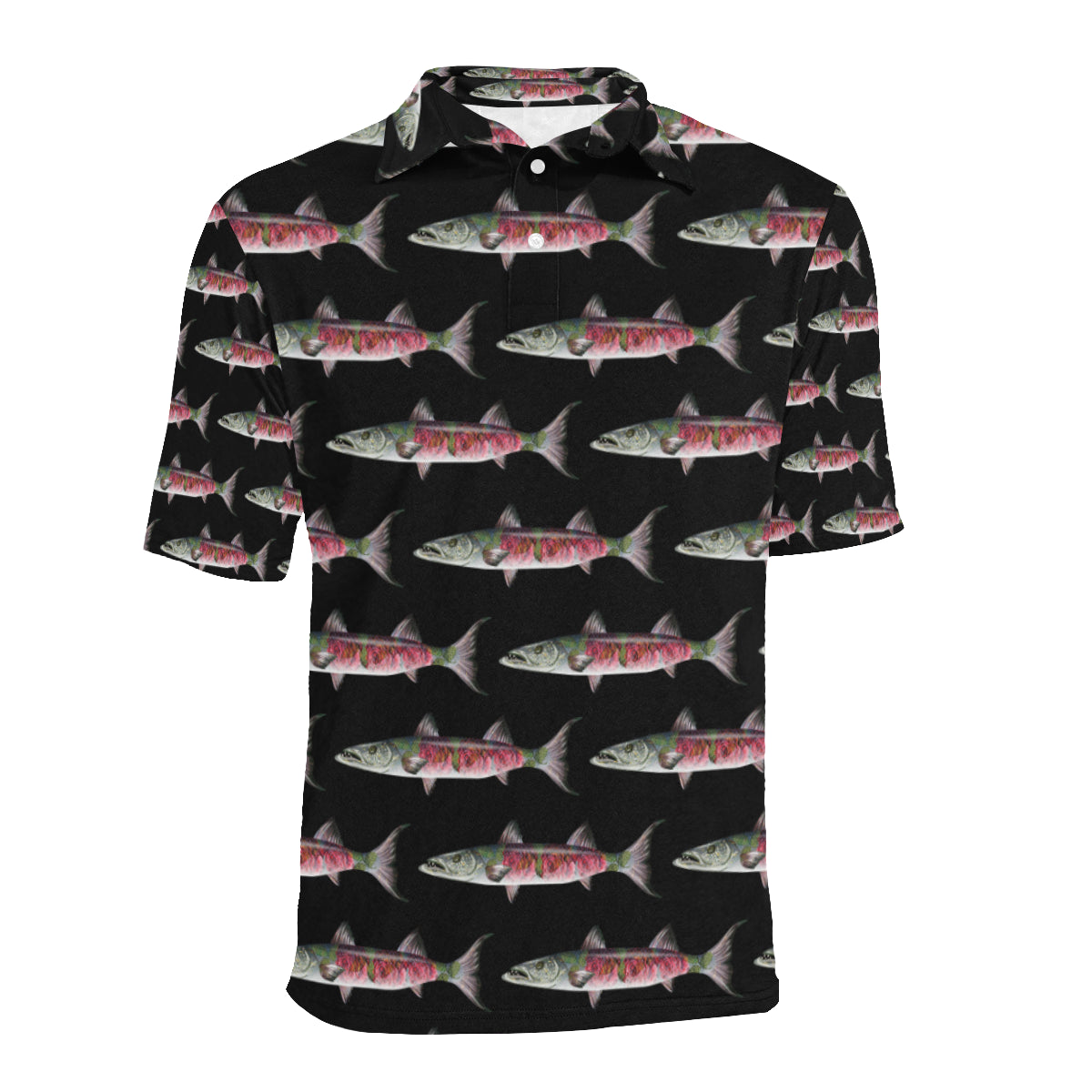 Barracuda Pattern Print Design 02 Men Polo Shirt
