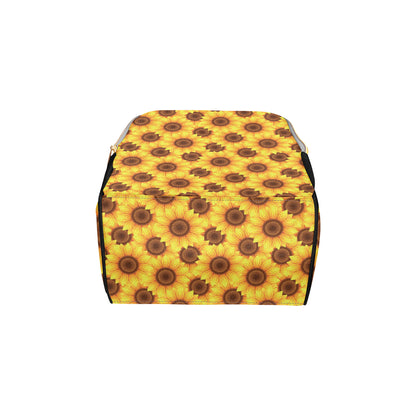 Sunflower Pattern Print Design SF07 Diaper Bag Backpack