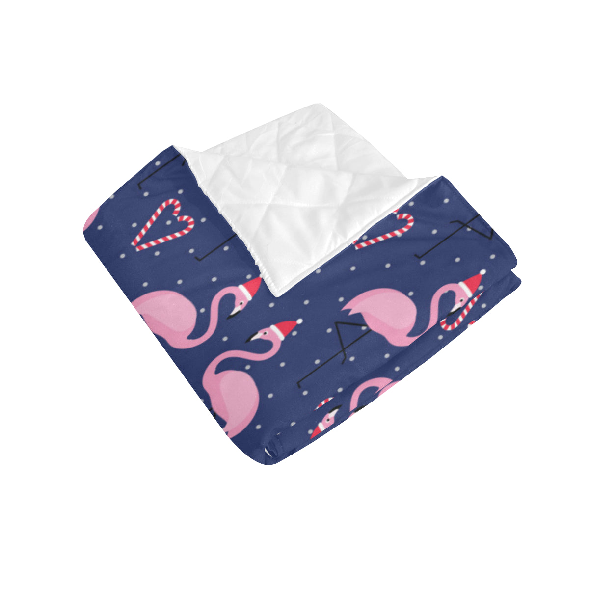 Flamingo Christmas Premium Quilt