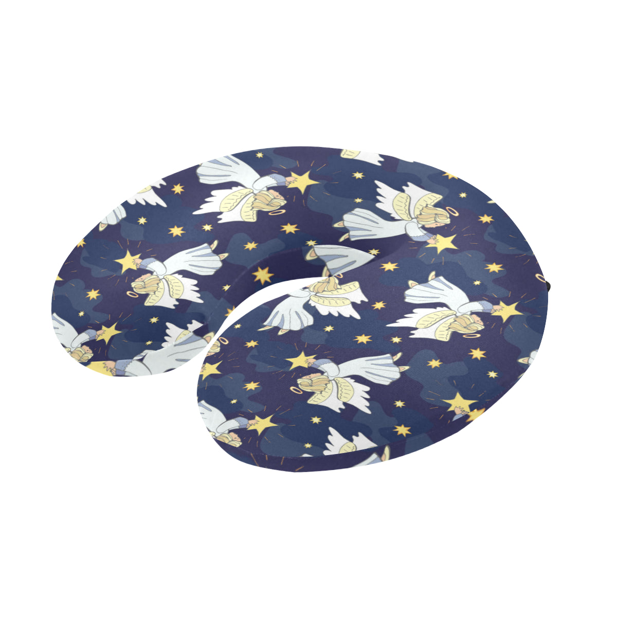 Angel Pattern Print Design 06 U-Shaped Travel Neck Pillow