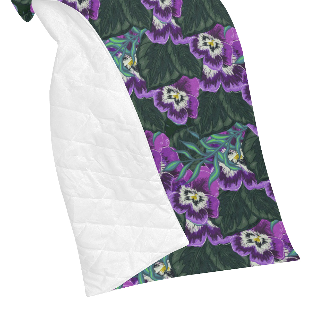 Pansy Pattern Print Design PS07 Premium Quilt