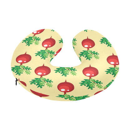 Radish Pattern Print Design A02 U-Shaped Travel Neck Pillow