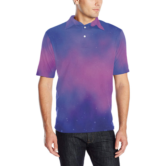 Nebula Pattern Print Design A05 Men Polo Shirt