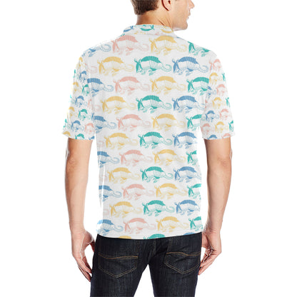 Armadillo Pattern Print Design 05 Men Polo Shirt