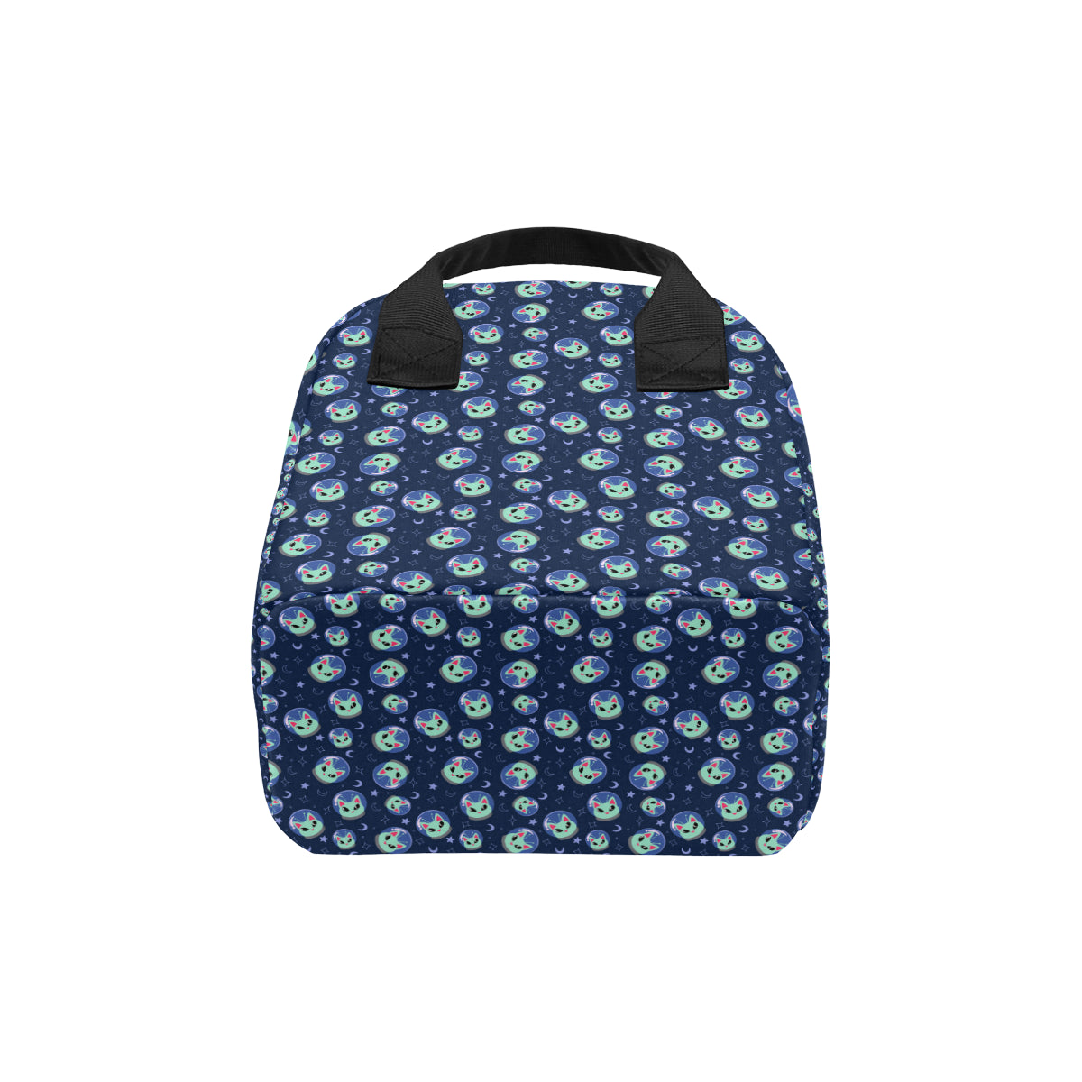 Alien Cat Insulated Lunch Bag