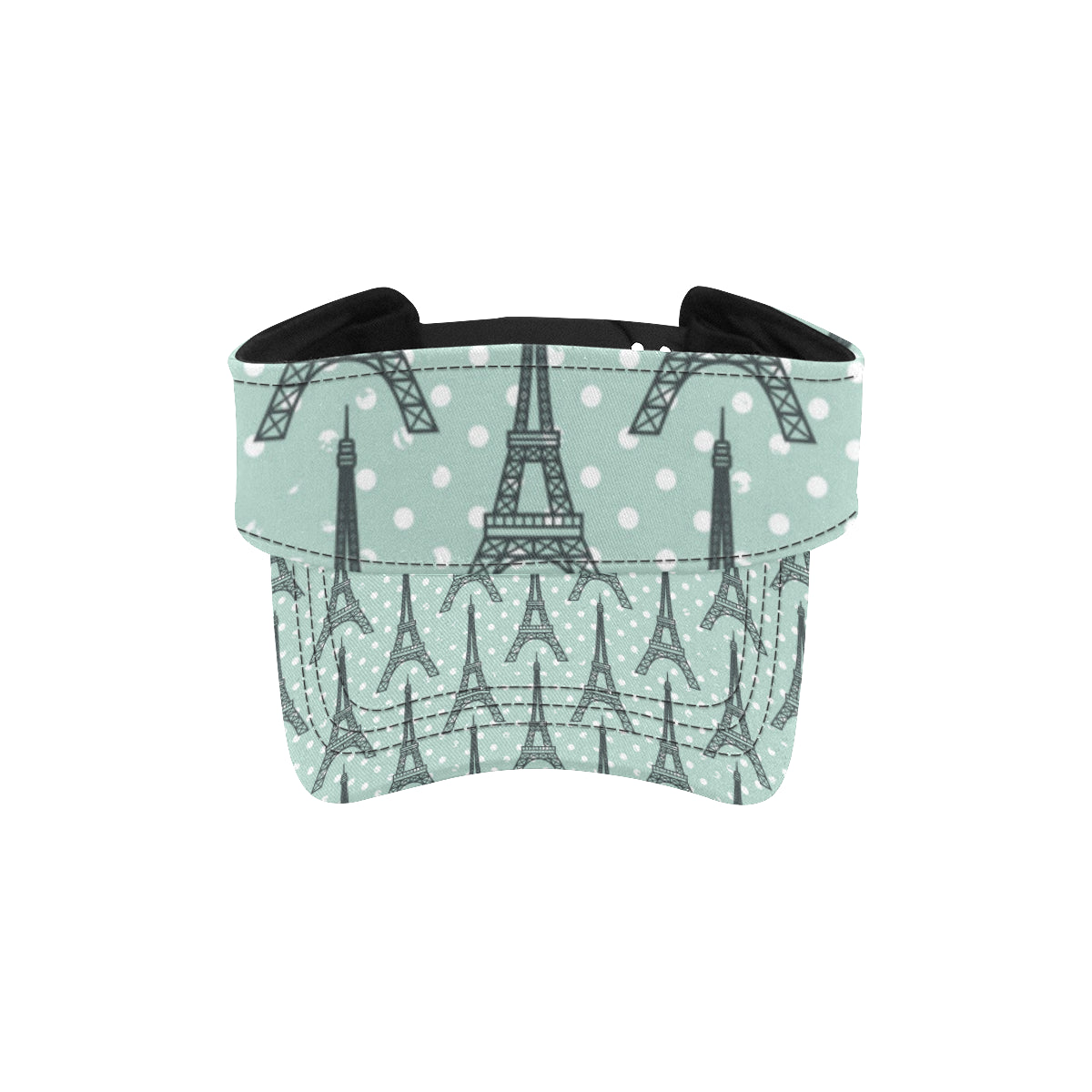 Eiffel Tower Polka Dot Print Unisex Sun Visor