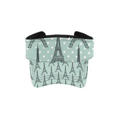 Eiffel Tower Polka Dot Print Unisex Sun Visor