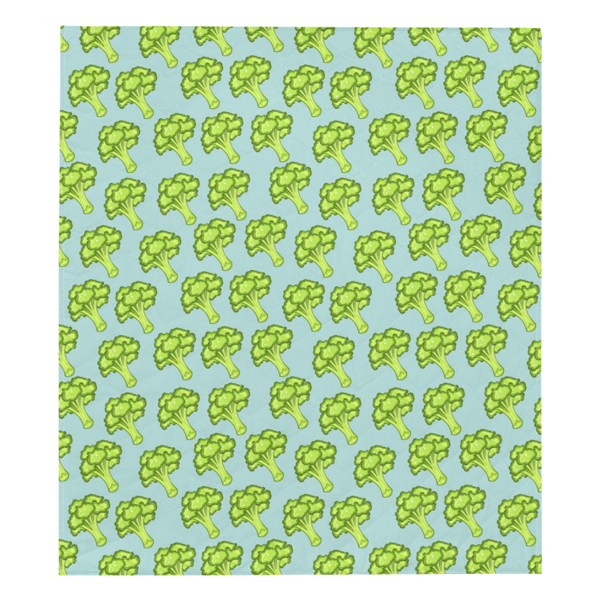 Broccoli Pattern Print Design 02 Premium Quilt