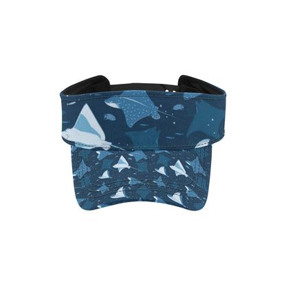 Manta Ray Pattern Print Design 02 Unisex Sun Visor