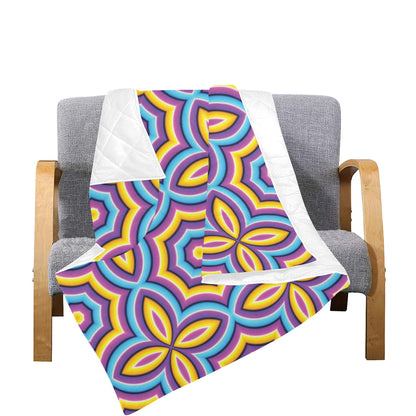 Optical illusion Pattern Print Design A03 Premium Quilt