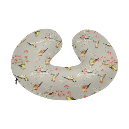 Birds Pattern Print Design 03 U-Shaped Travel Neck Pillow