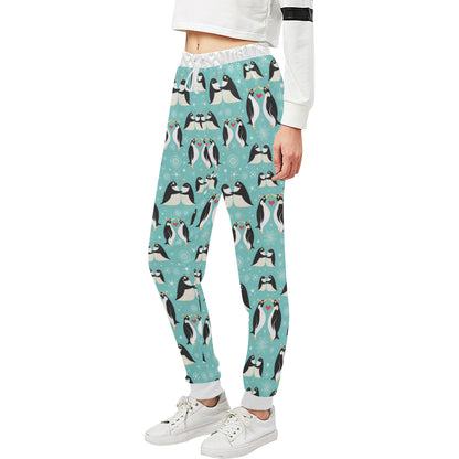 Penguin Love Print Unisex Sweatpants