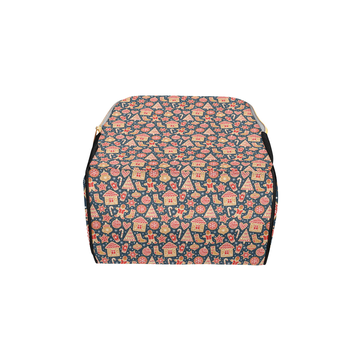 Gingerbread Pattern Print Design 03 Diaper Bag Backpack