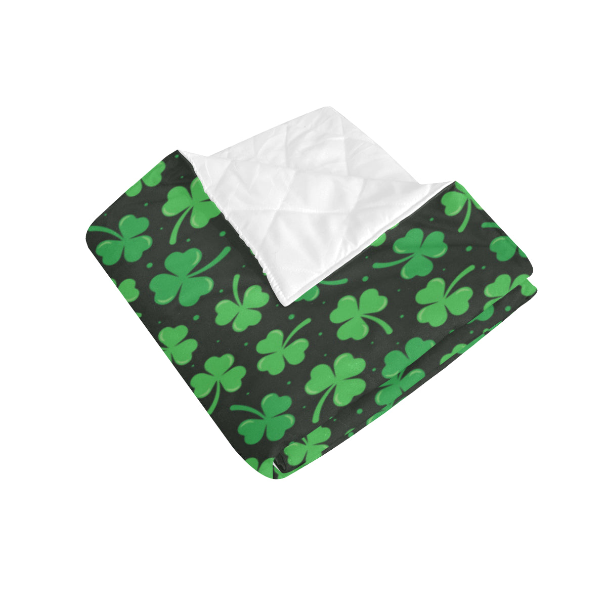 Clover  Pattern Print Design 04 Premium Quilt
