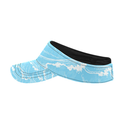 Ocean Wave Pattern Print Design A01 Unisex Sun Visor