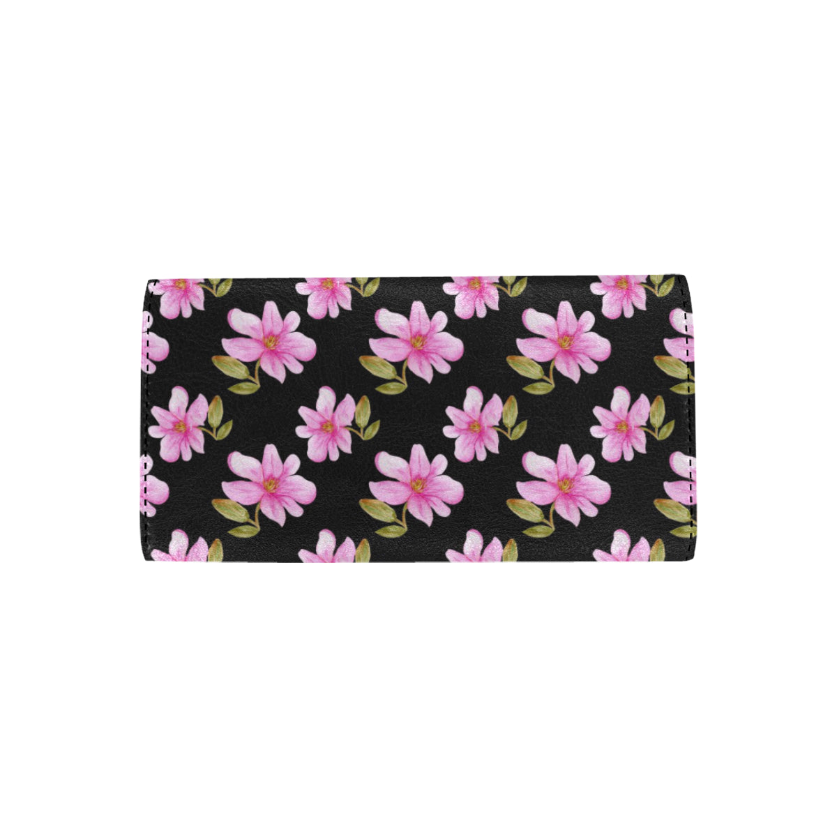 Magnolia Pattern Print Design MAG06 Women's Trifold Wallet