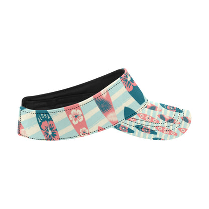 Aloha Hawaii Surfboard Pattern Print Design 02 Unisex Sun Visor