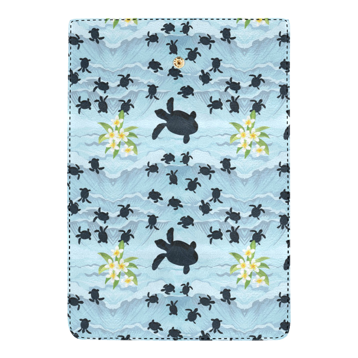 Sea Turtle Pattern Print Design T011 Women's Trifold Wallet
