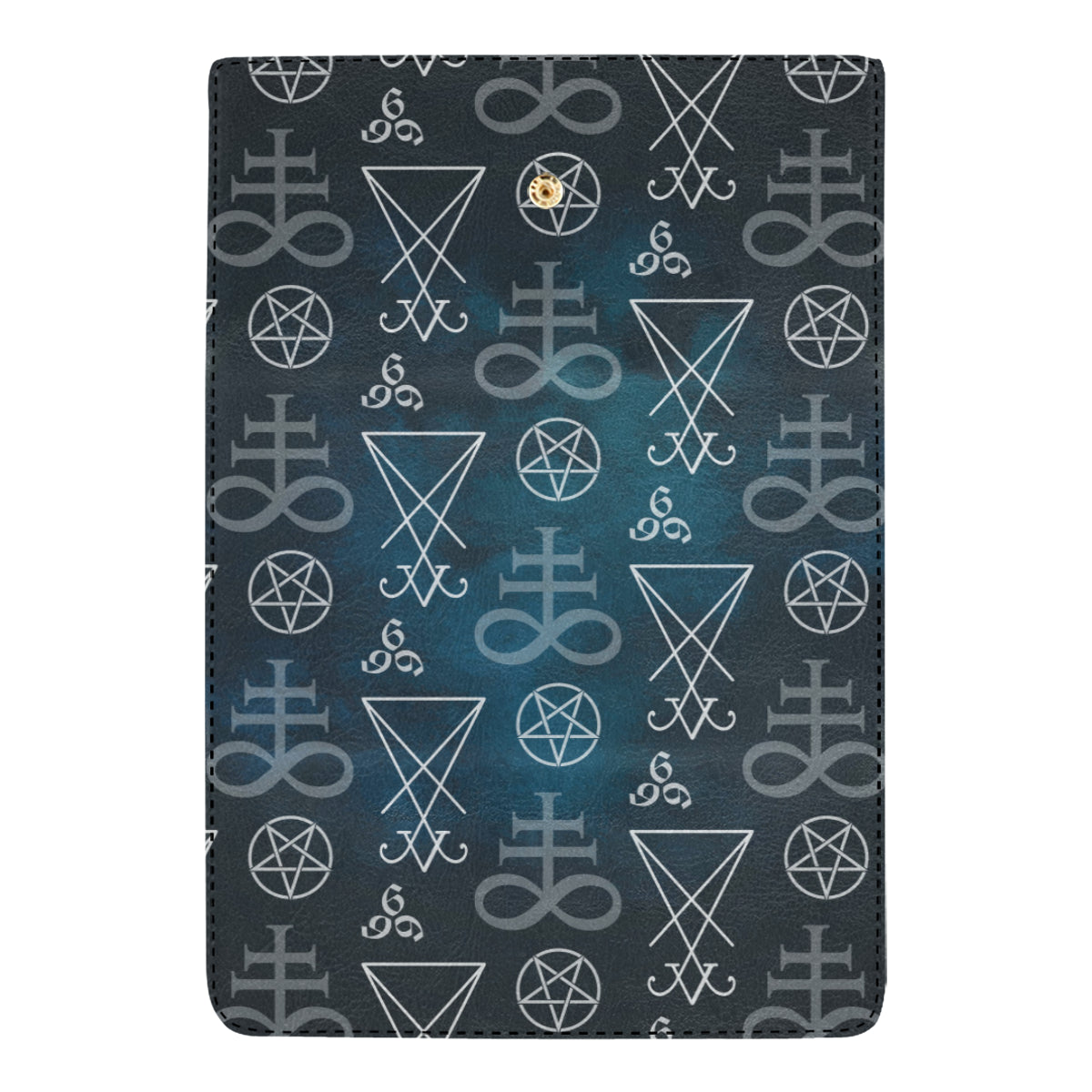 Pentagram Pattern Print Design A03 Women's Trifold Wallet