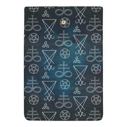 Pentagram Pattern Print Design A03 Women's Trifold Wallet