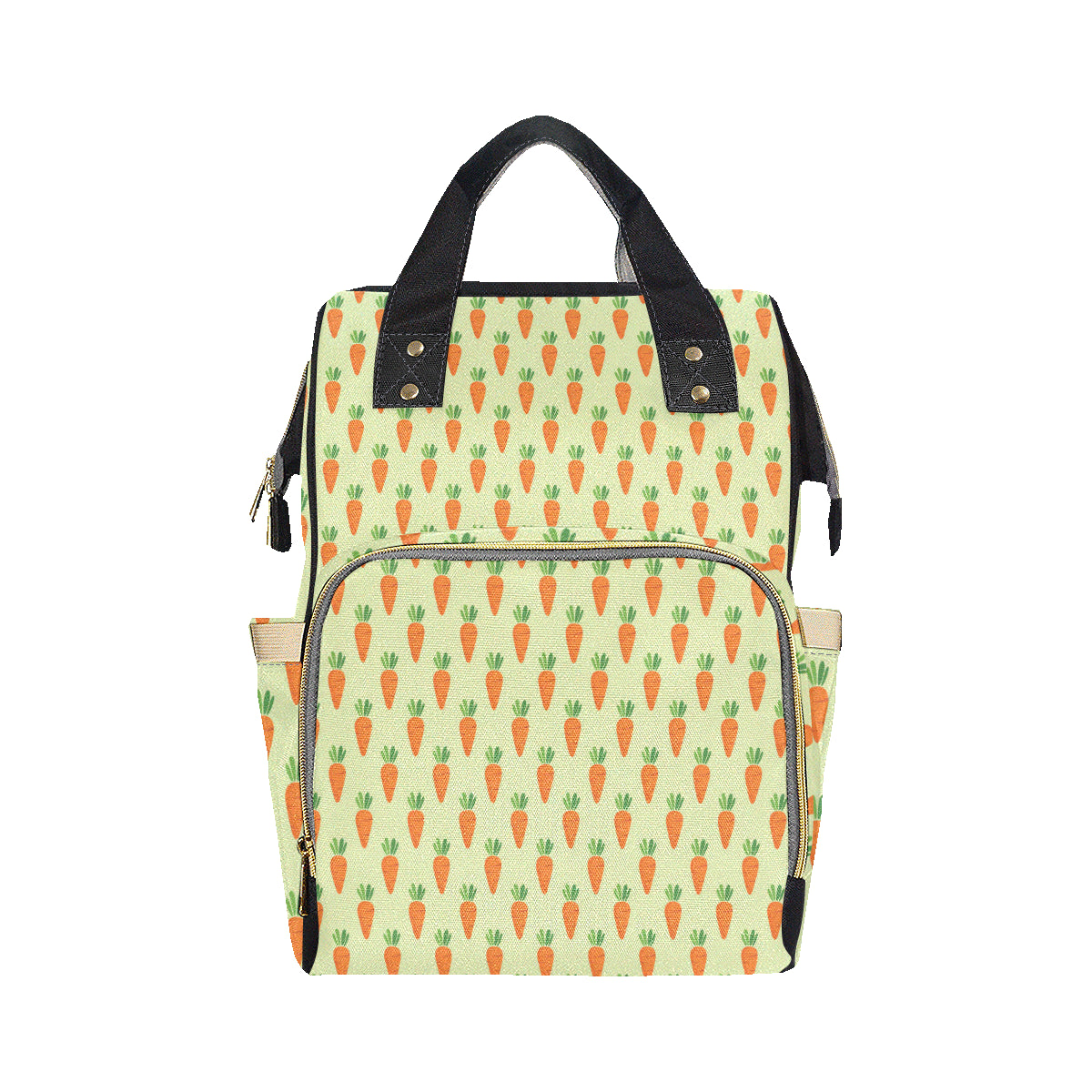 Carrot Pattern Print Design 02 Diaper Bag Backpack