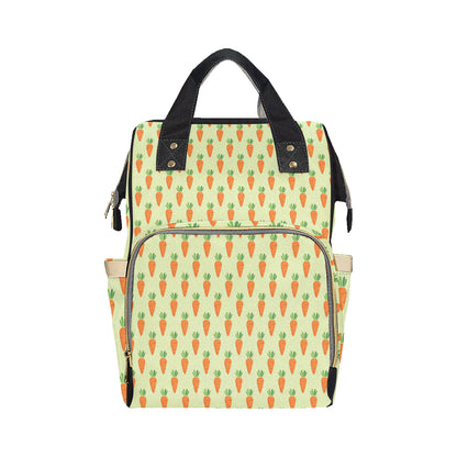 Carrot Pattern Print Design 02 Diaper Bag Backpack