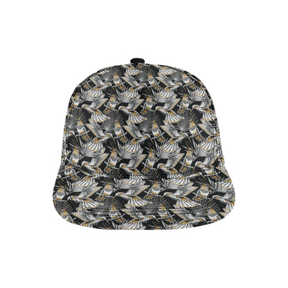 Hummingbird Gold Design Themed Print Snapback Cap