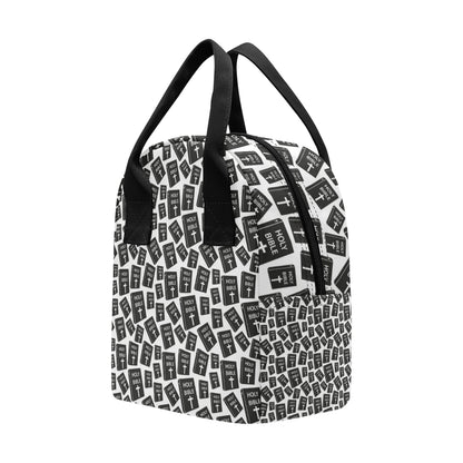Christian Holy Bible Book Pattern Insulated Lunch Bag