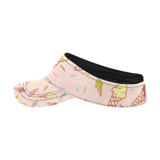 Ice Cream Pattern Print Design 02 Unisex Sun Visor