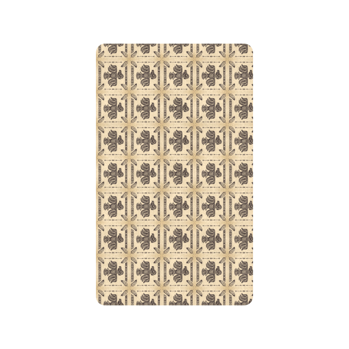 Native American Themed Design Print Rubber Doormat