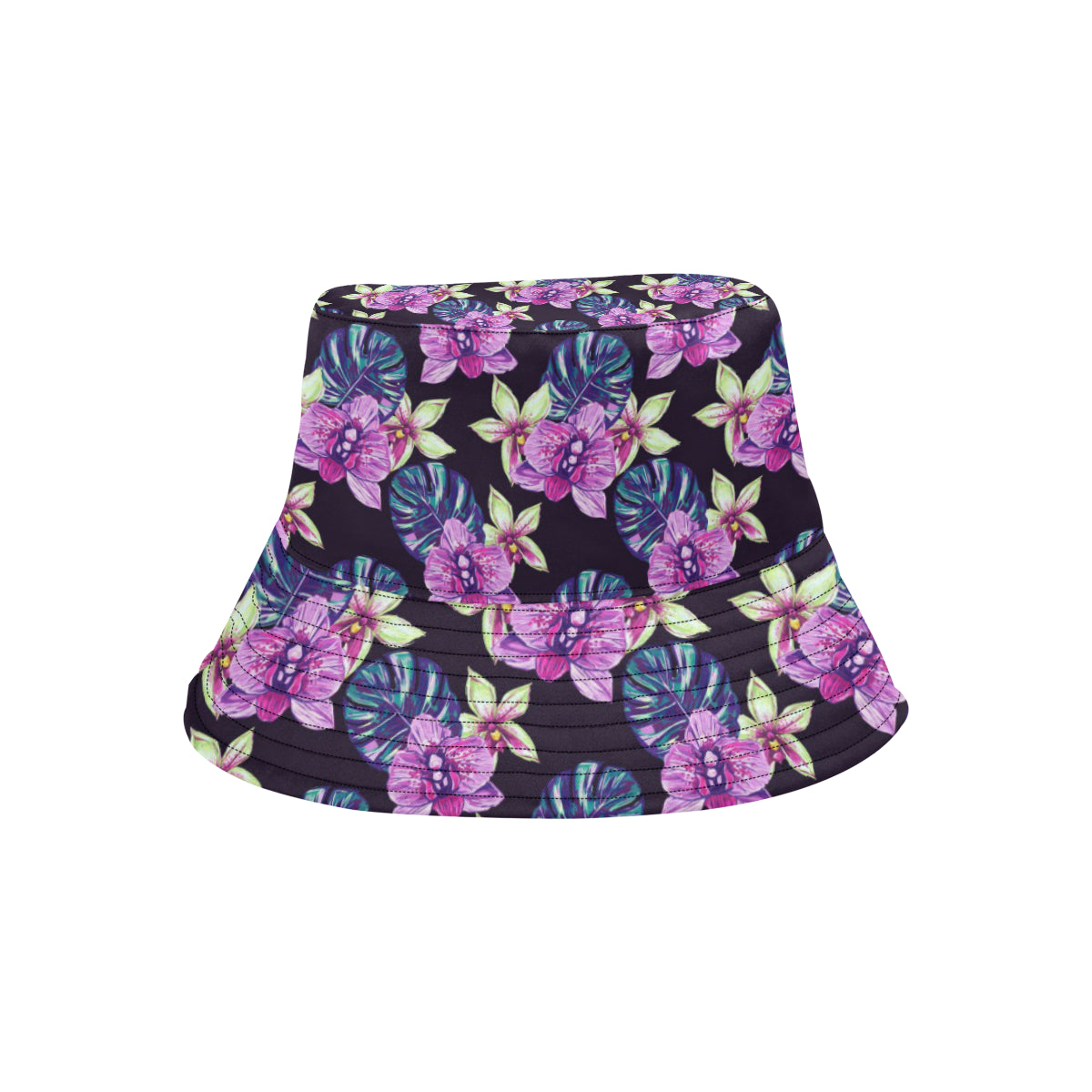 Orchid Pattern Print Design OR010 Unisex Bucket Hat