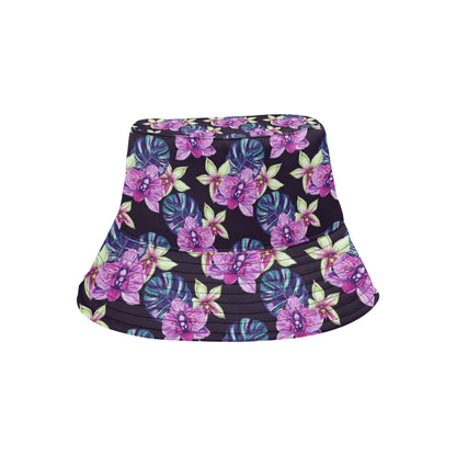 Orchid Pattern Print Design OR010 Unisex Bucket Hat
