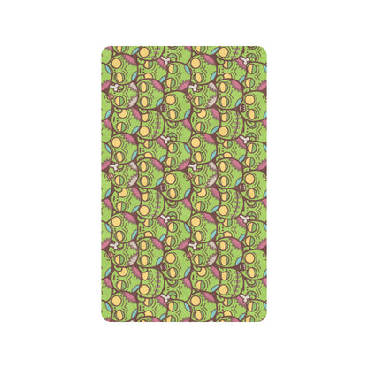 Zombie Head Design Pattern Print Rubber Doormat