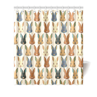 Rabbit Pattern Print Design RB04 Shower Curtain