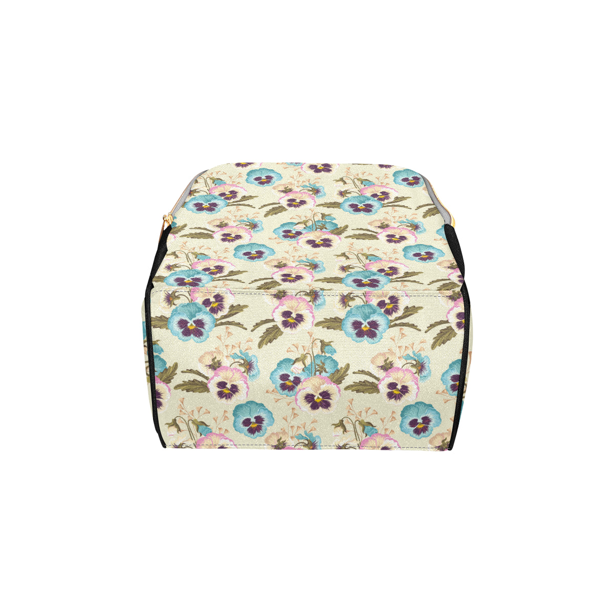 Pansy Pattern Print Design A02 Diaper Bag Backpack