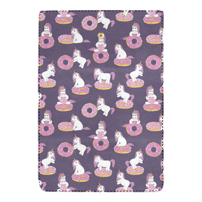 Donut Unicorn Pattern Print Design DN011 Women's Trifold Wallet