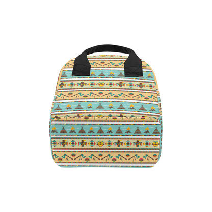 American indian Life Pattern Insulated Lunch Bag
