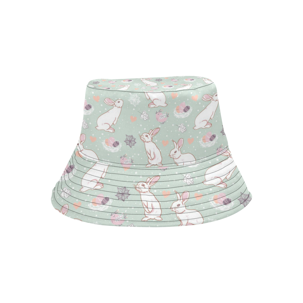 Rabbit Pattern Print Design RB011 Unisex Bucket Hat