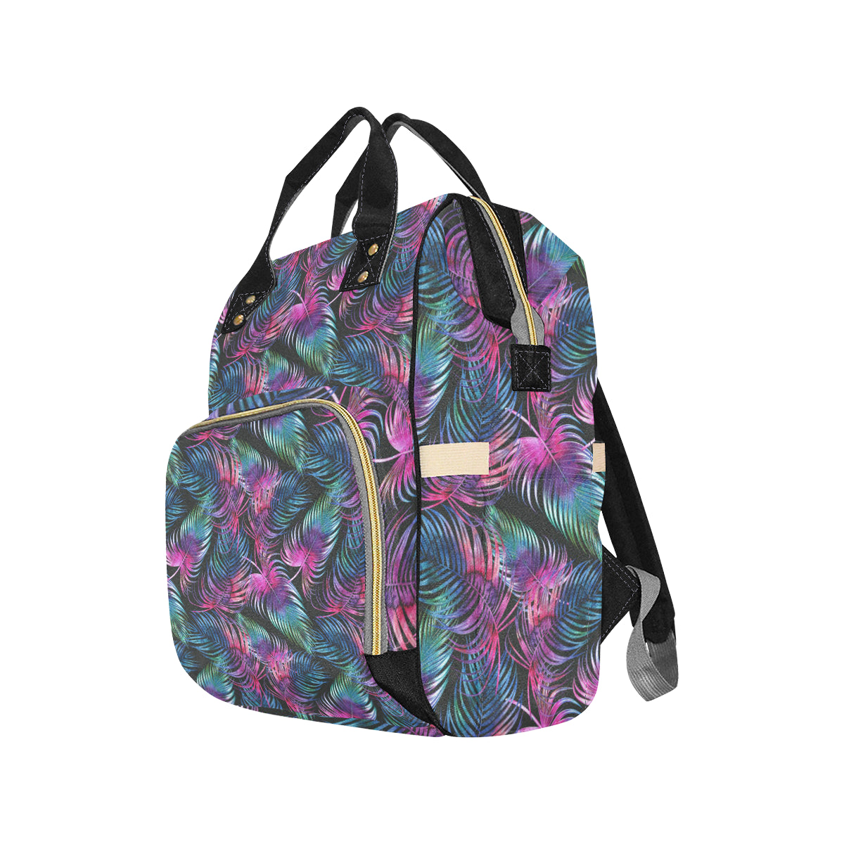 Palm Leaves Pattern Print Design PL010 Diaper Bag Backpack