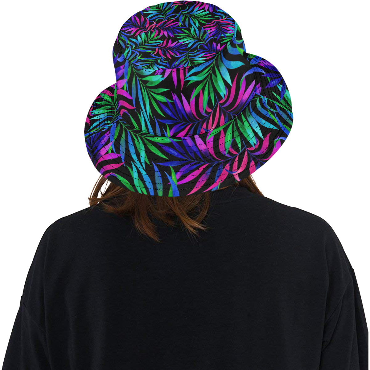Tropical Flower Pattern Print Design TF010 Unisex Bucket Hat