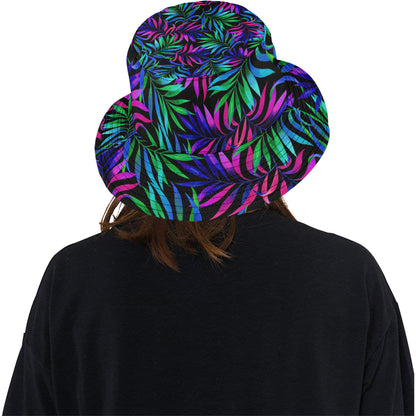 Tropical Flower Pattern Print Design TF010 Unisex Bucket Hat